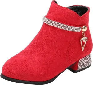 2025 Girls Ankle Boots Boots for Girls Cowgirl Boots Fashion Tassel Toddler Girls Boots Chunky Heels Mid boots Western Booties Slip On Riding Shoes
