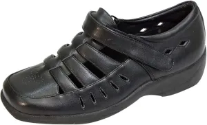 24 Hour Comfort Fiona Women's Wide Width Hook and Loop Leather Loafers