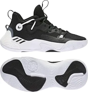 adidas Harden Stepback 3 Basketball Shoe, Core Black/White/Core Black, 7 US Unisex Big Kid