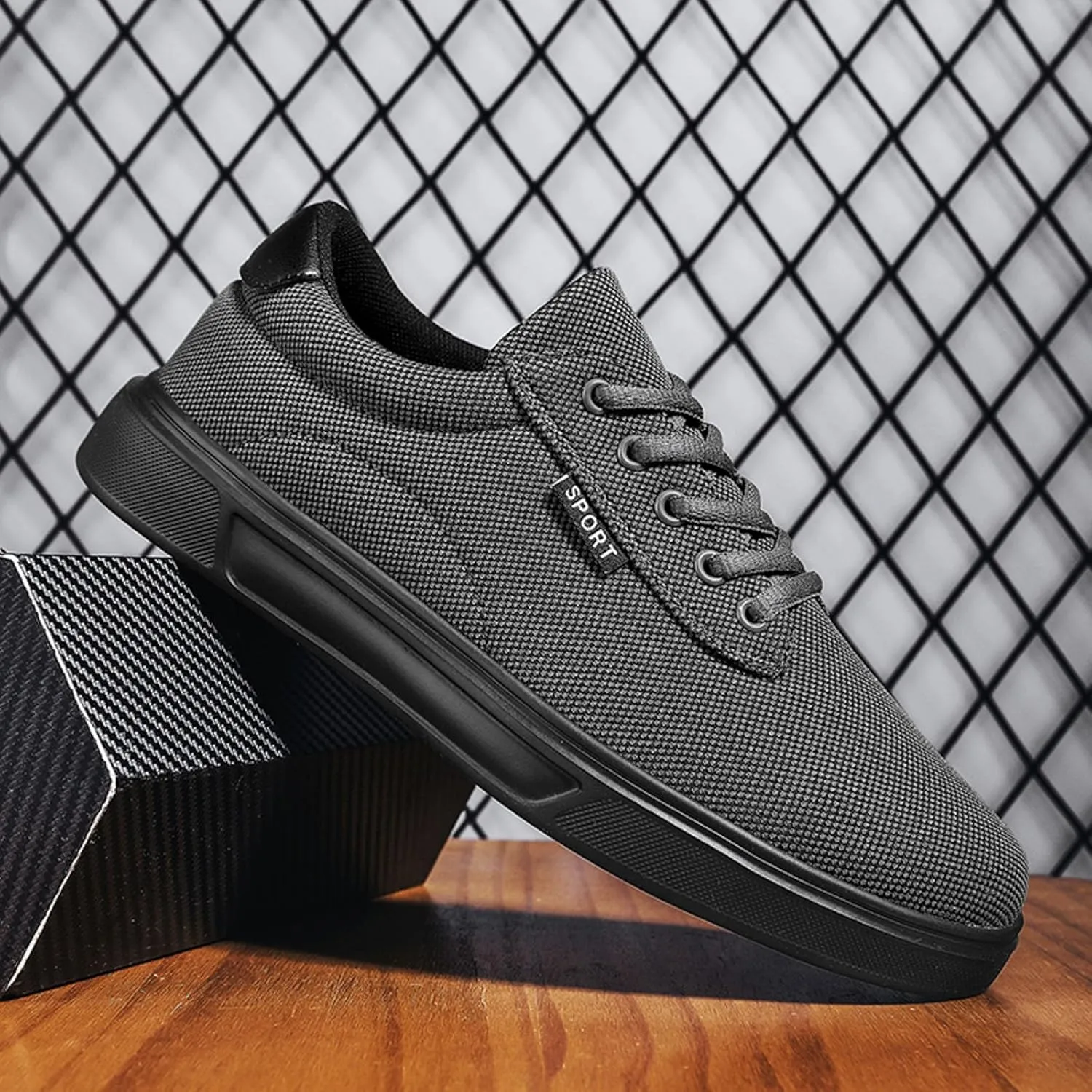 Arch Support Fitness Sneaker for Men Breathable and Light Outdoor Comfy Walking Shoe Athletic Fashion Sneakers