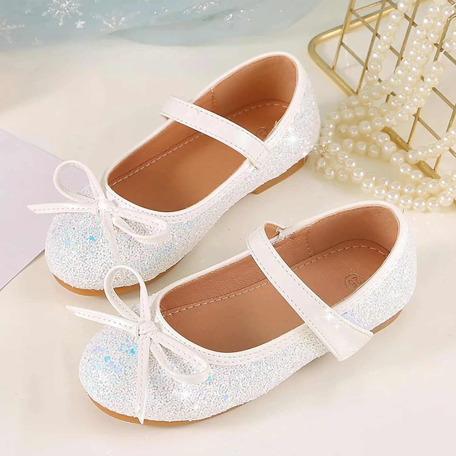 Baby Shoes Infant Baby Soft Sole Walking Shoes Bow Ballet Flats for Girl Wedding Birthday Party Oxford Shoes Loafers