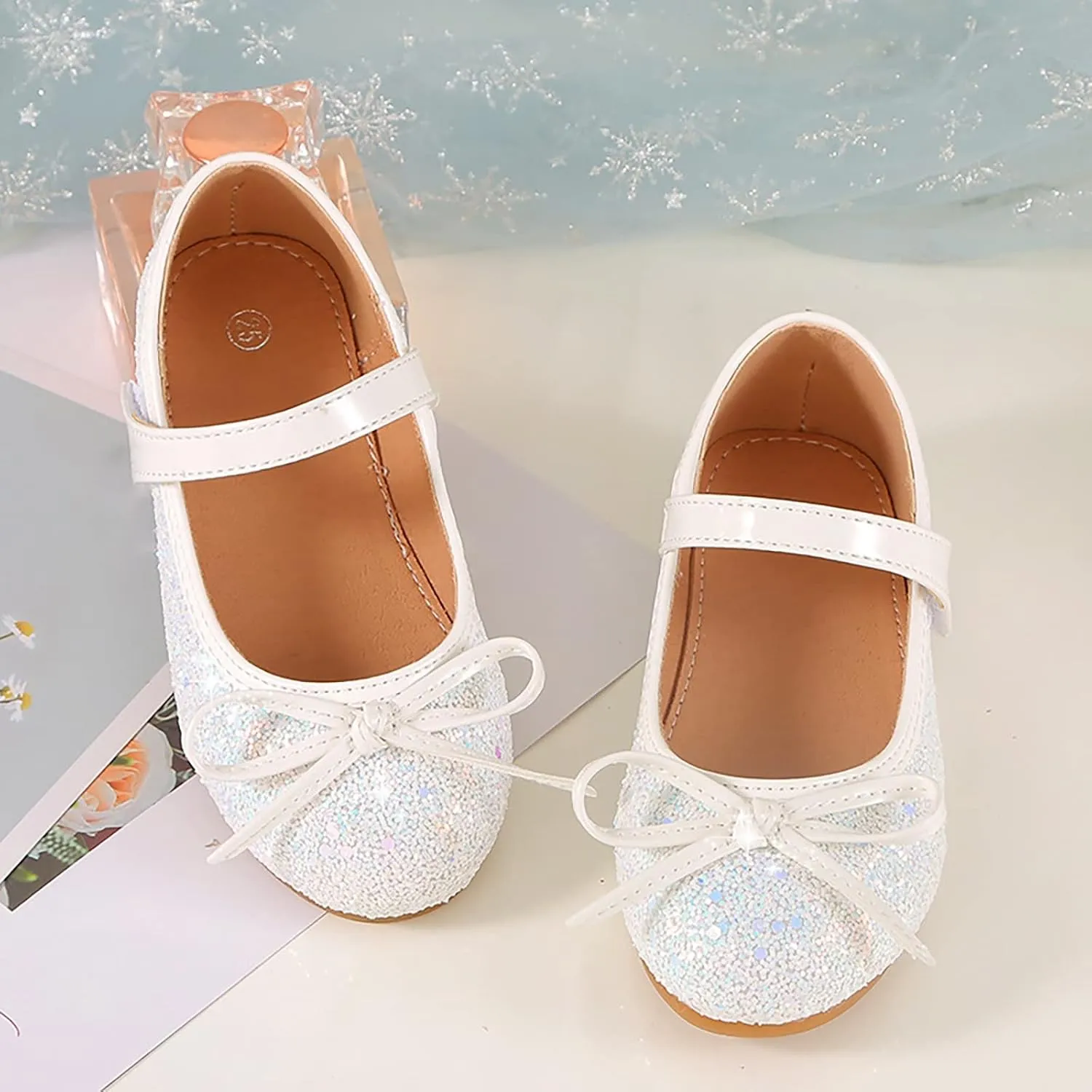 Baby Shoes Infant Baby Soft Sole Walking Shoes Bow Ballet Flats for Girl Wedding Birthday Party Oxford Shoes Loafers