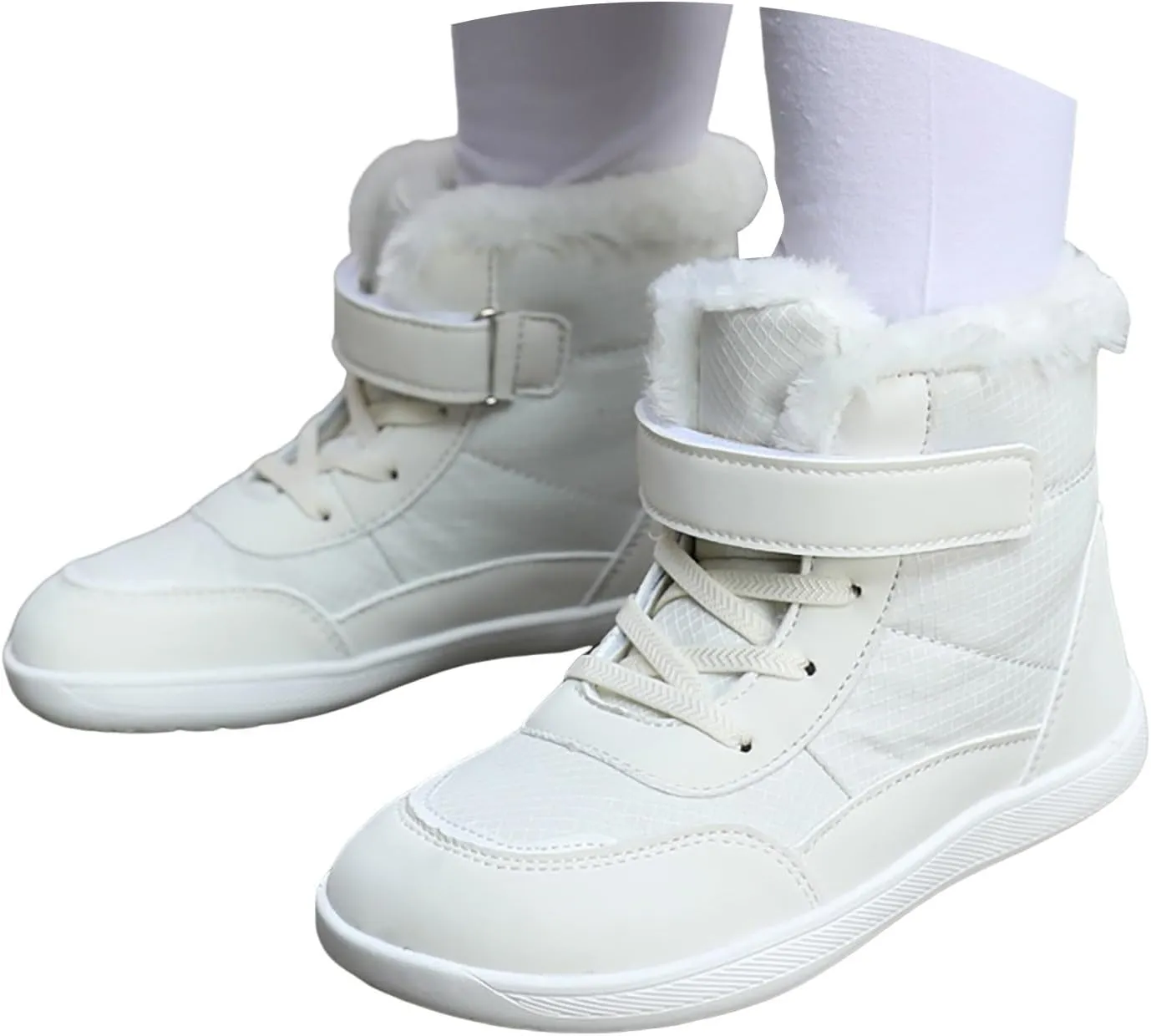 Boots for Girls Boys Snow Boots Waterproof Outdoor Warm Cozy Anti-Slip Mid Calf Faux Fur Lining Insulated Winter Shoes for Kid