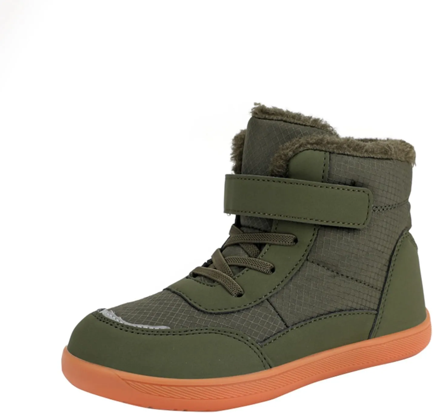 Boots for Girls Boys Snow Boots Waterproof Outdoor Warm Cozy Anti-Slip Mid Calf Faux Fur Lining Insulated Winter Shoes for Kid