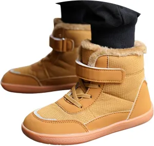 Boots for Girls Boys Snow Boots Waterproof Outdoor Warm Cozy Anti-Slip Mid Calf Faux Fur Lining Insulated Winter Shoes for Kid