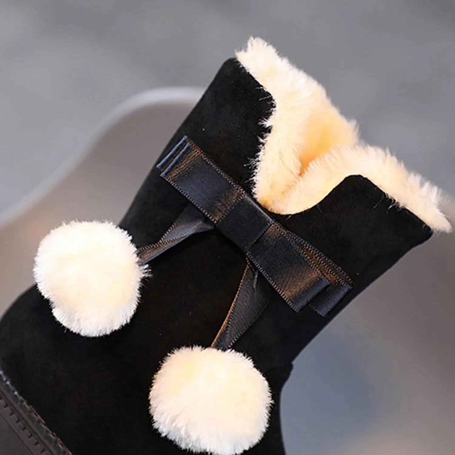 Boots for Girls Boys' Snow Boots Winter Boots Ankle Boots Kid Boots Warm Fur Anti-Slip Shoes Water Resistance Hook Loop Boots