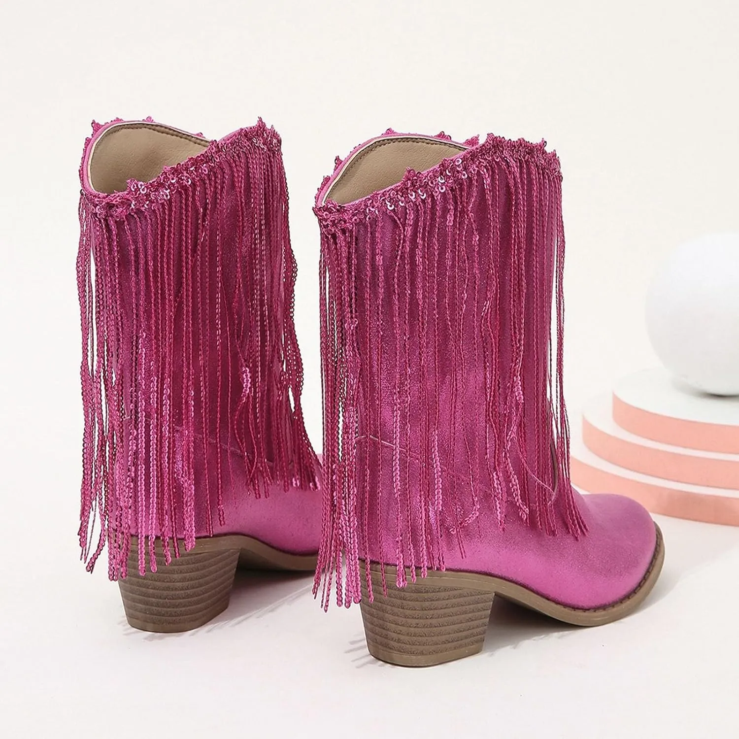 Boots for Girls Cowgirl Cowboy Western Boots Mid Calf Riding Shoes Little Kids Big Kids Cowgirl Boots Ankle Boots Fall