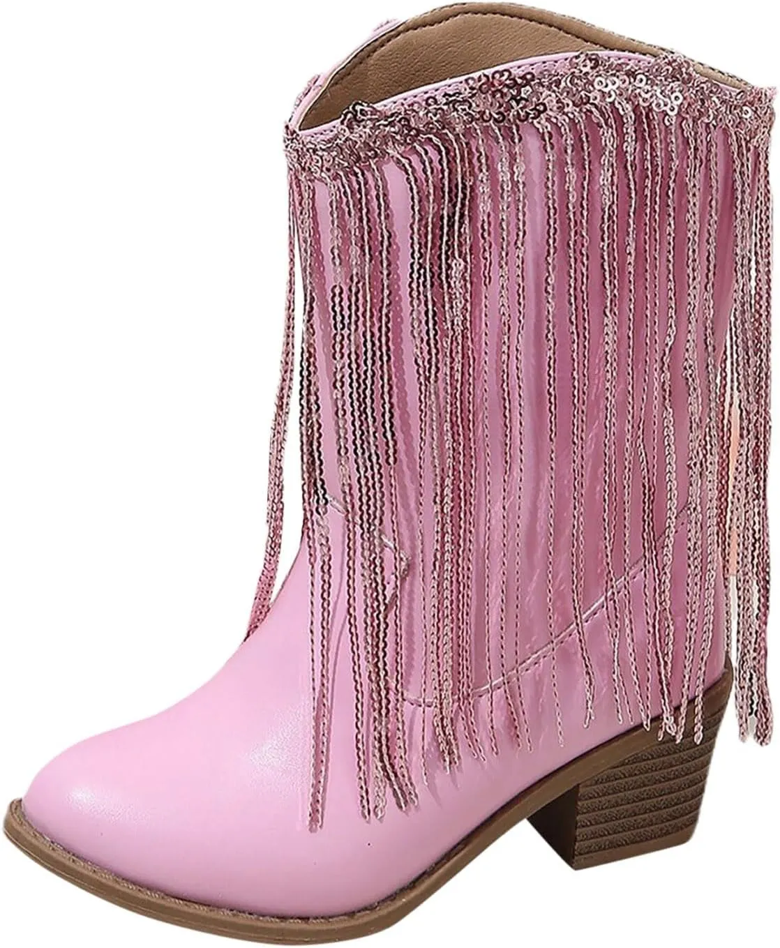 Boots for Girls Cowgirl Cowboy Western Boots Mid Calf Riding Shoes Little Kids Big Kids Cowgirl Boots Ankle Boots Fall