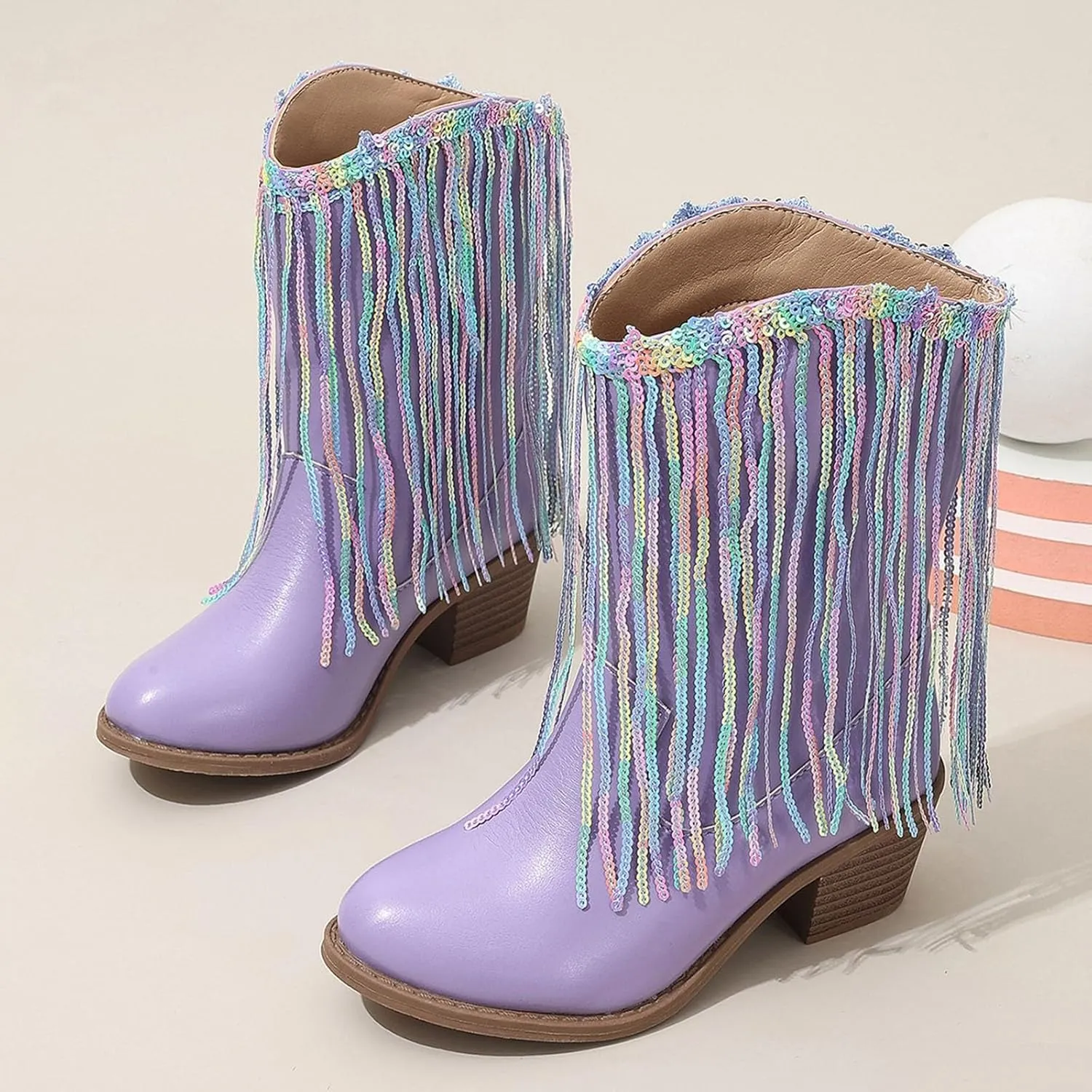 Boots for Girls Cowgirl Cowboy Western Boots Mid Calf Riding Shoes Little Kids Big Kids Cowgirl Boots Ankle Boots Fall