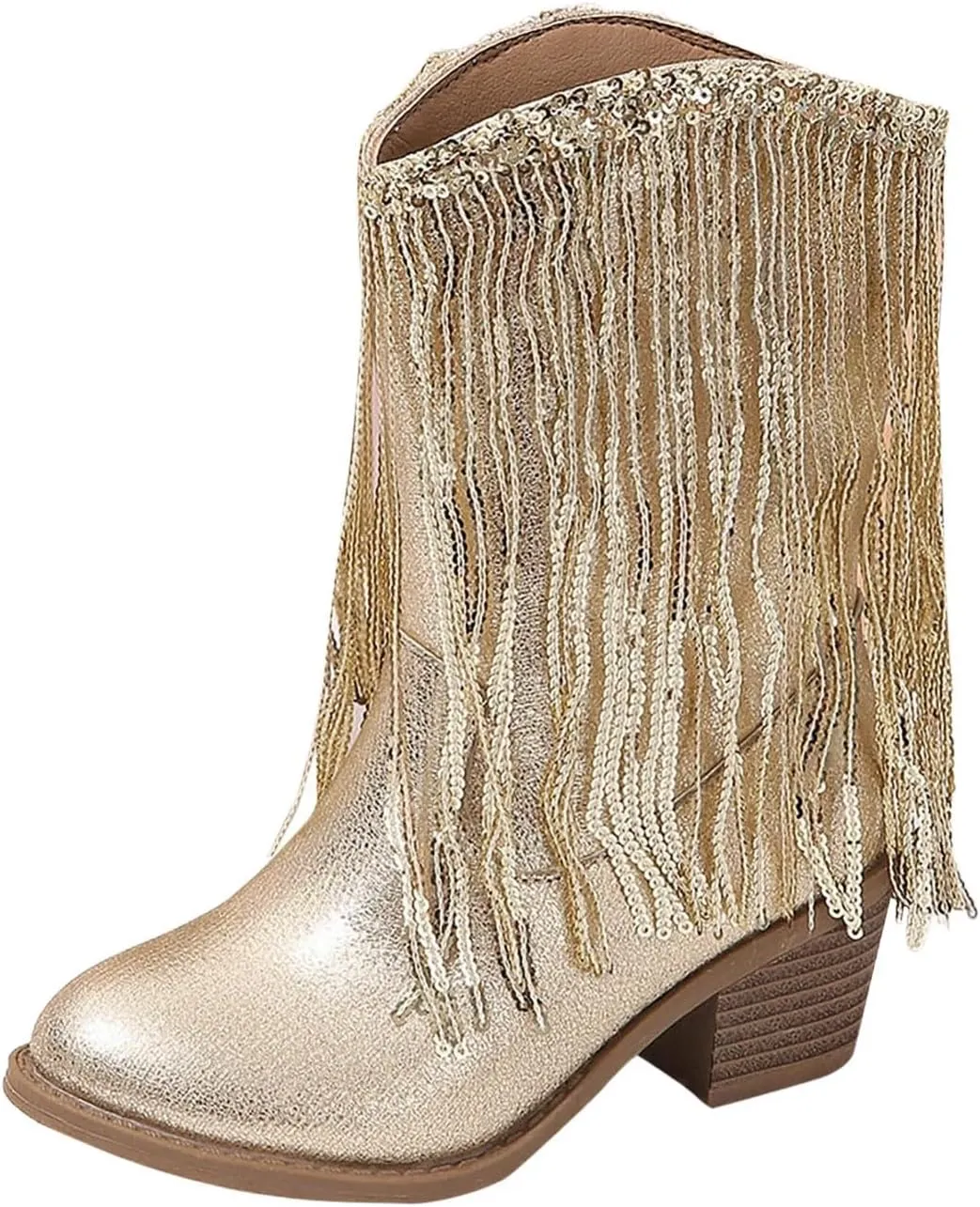 Boots for Girls Cowgirl Cowboy Western Boots Mid Calf Riding Shoes Little Kids Big Kids Cowgirl Boots Ankle Boots Fall
