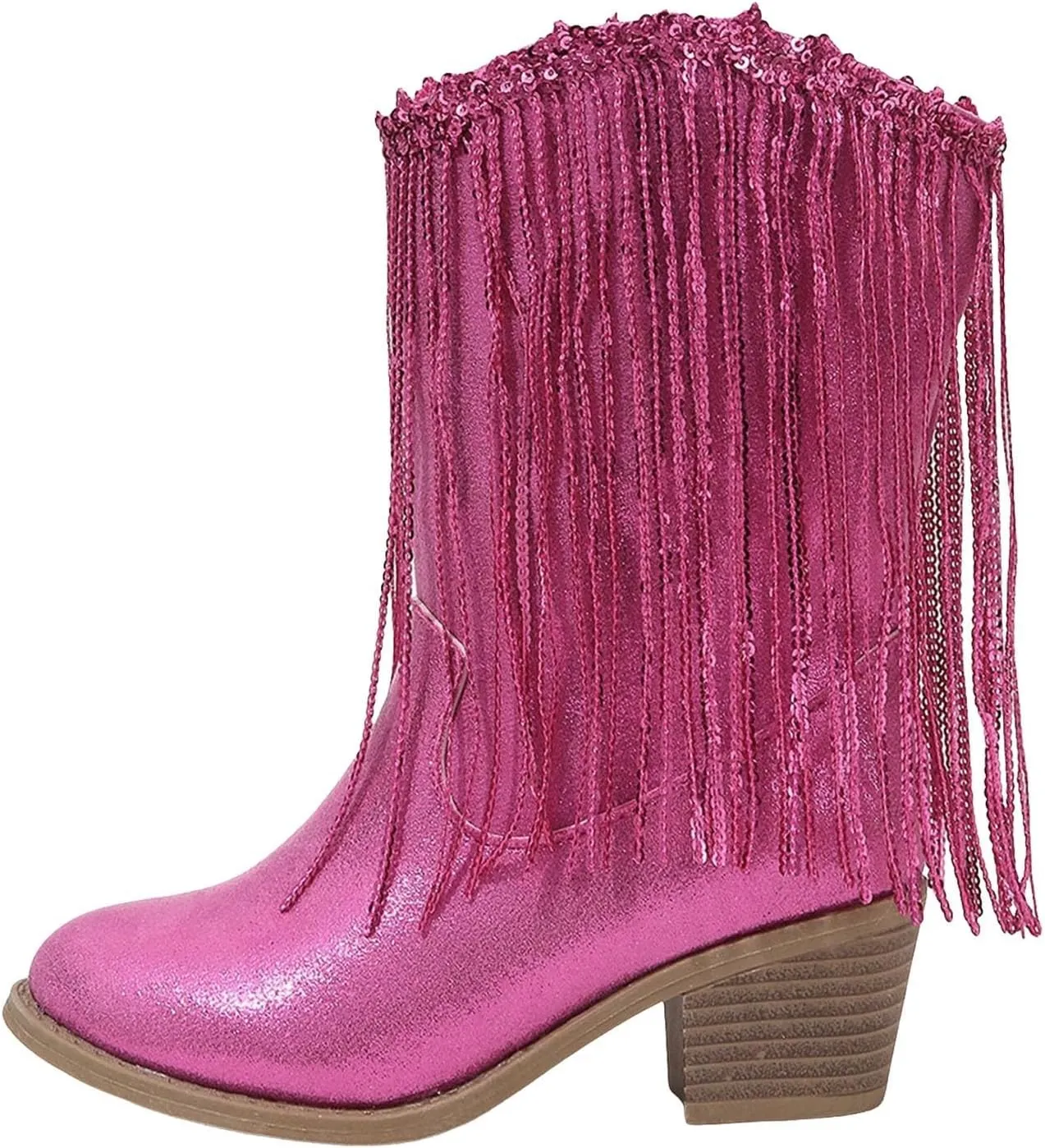 Boots for Girls Cowgirl Cowboy Western Boots Mid Calf Riding Shoes Little Kids Big Kids Cowgirl Boots Ankle Boots Fall