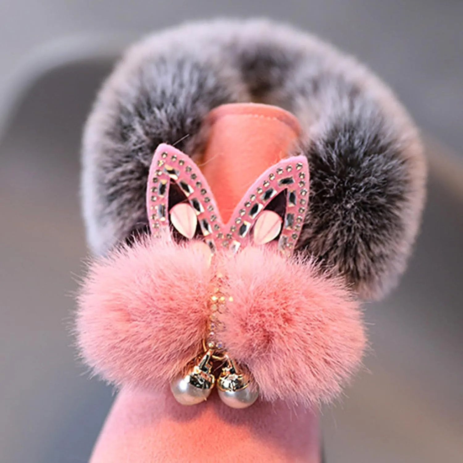 Boots for Girls Fuzzy Warm Winter Short Boots with Furry Faux Fur Lining Bootie Shoes for Toddler Little Big Kids Girl