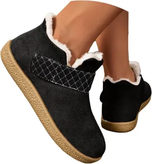 Boots for Women Waterproof Winter Snow Boot Warm Comfortable Fur Lined Insulated Non-Slip Outdoor Lace-Up Mid Calf Booties
