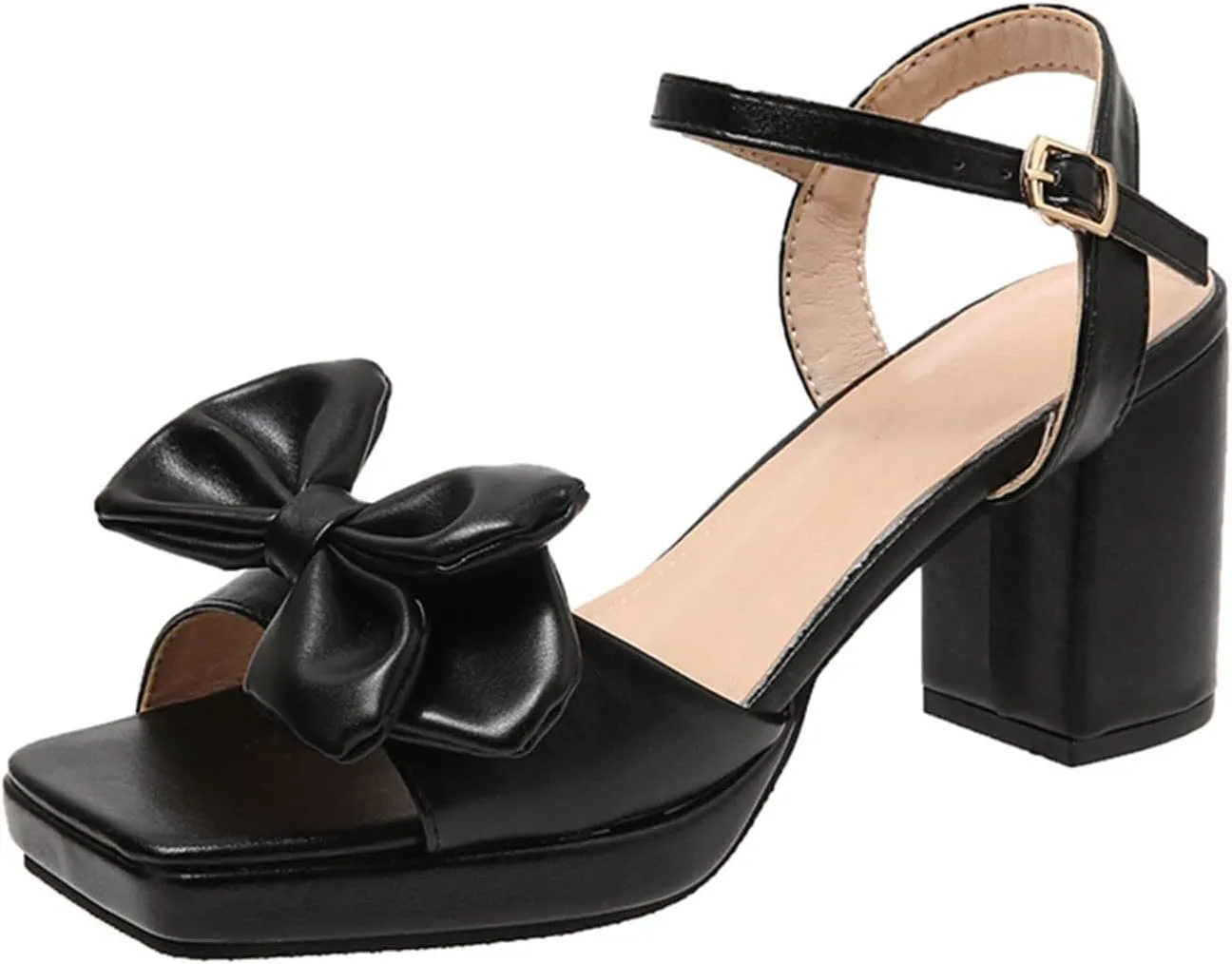 Borne Shoes Shoes Women Sandals Sandals for Women Ladies Chunky Heel High Heel Fish Mouth Sandals