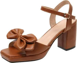 Borne Shoes Shoes Women Sandals Sandals for Women Ladies Chunky Heel High Heel Fish Mouth Sandals
