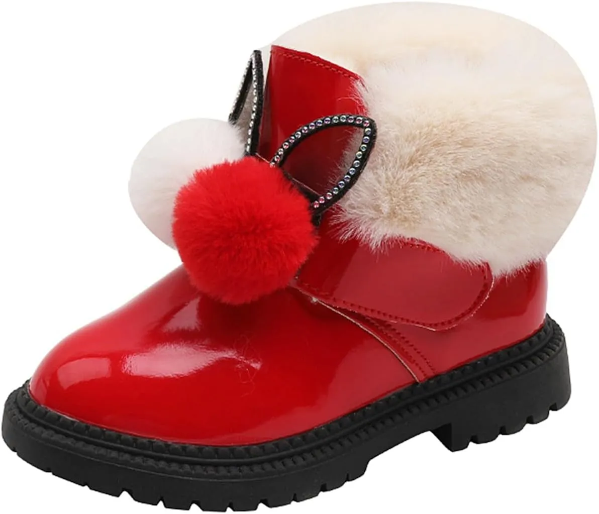 Botas Para Nis Boots for Girls Kids Little Big Girls Boots Lace-Up/Zipper Outdoor Ankle Shoes Ankle Boots Toddler Winter boots
