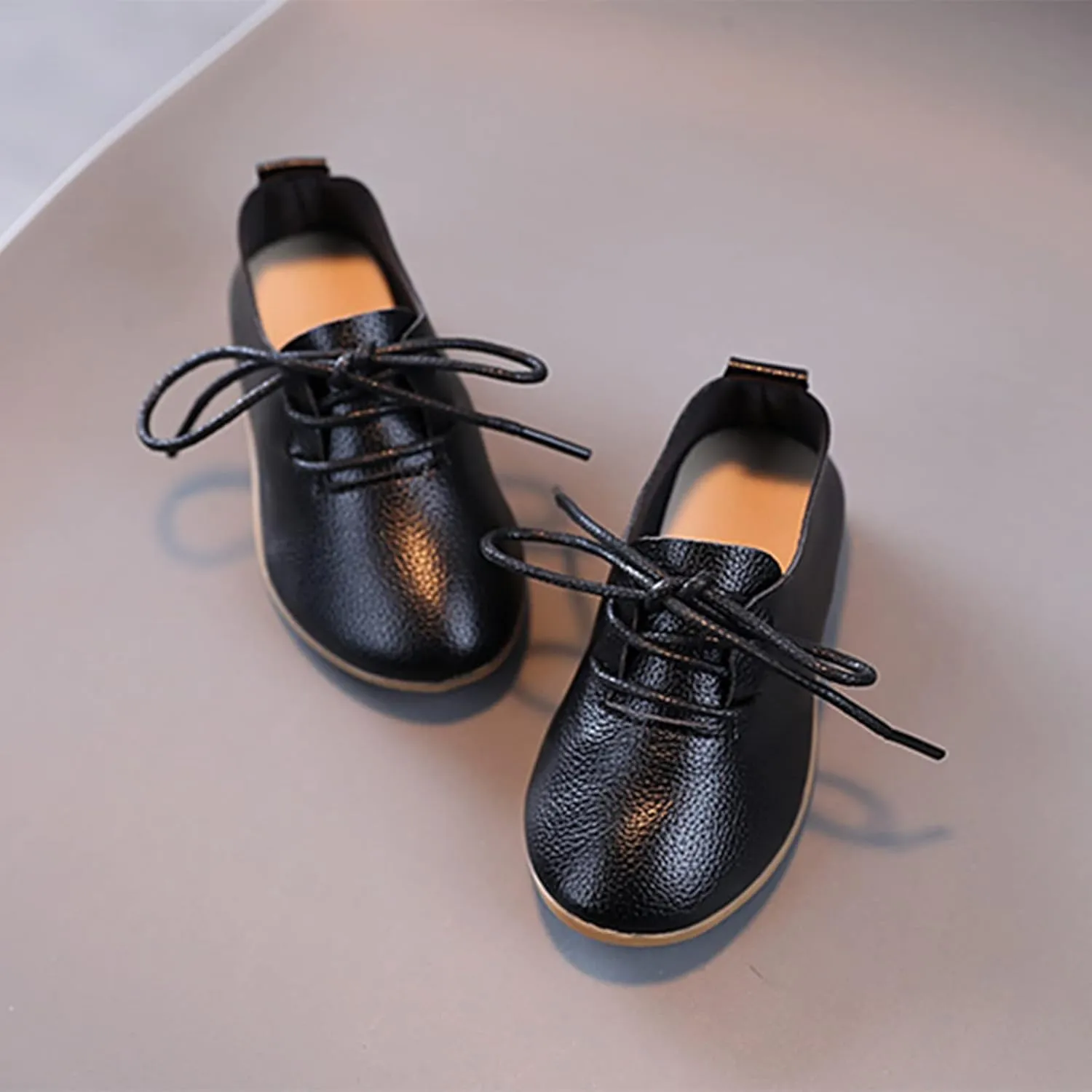 Boys British Style Lce Up Saddle Shoes Toddler Kids Casual School Uniform Formal Casual Oxfords Flat for Wedding