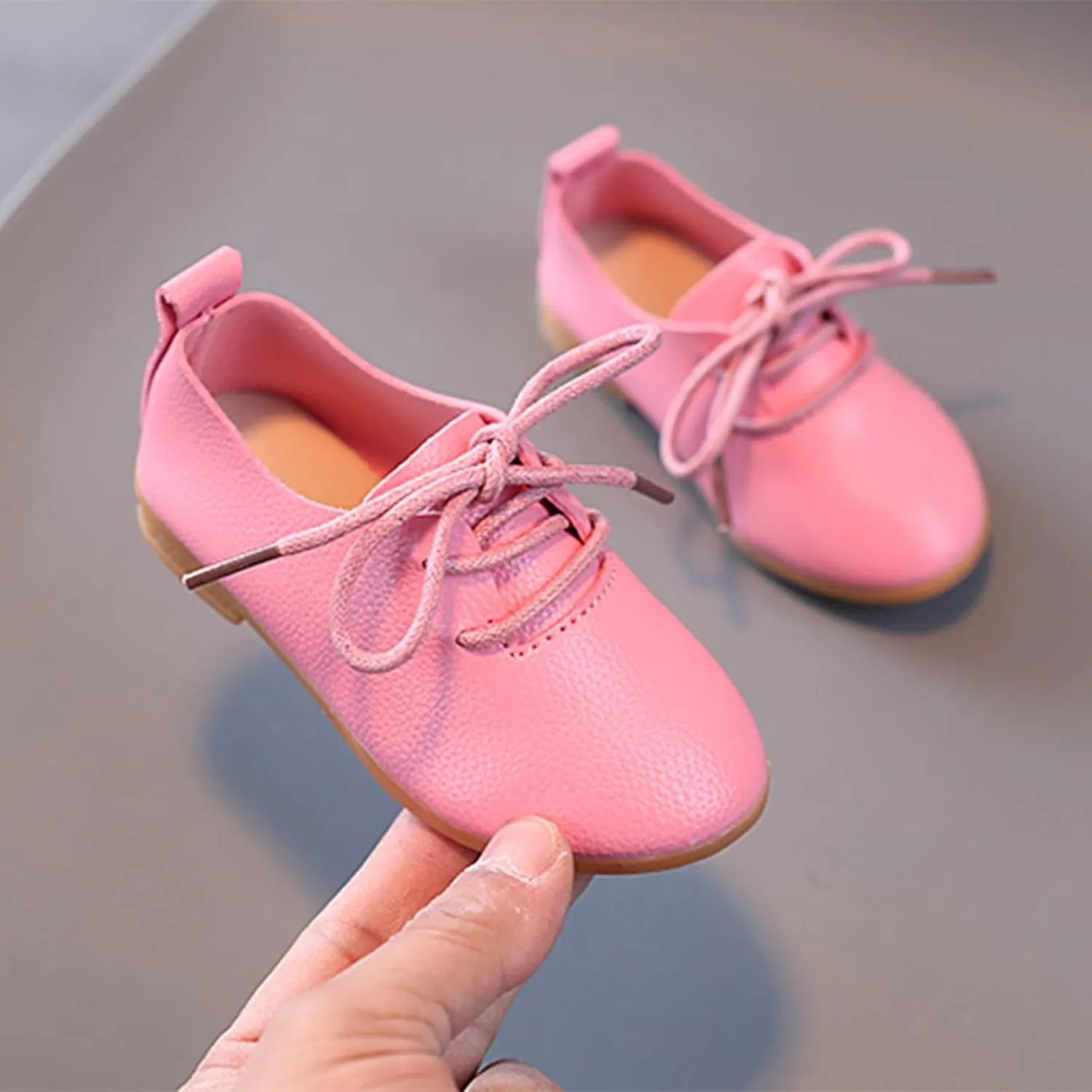 Boys British Style Lce Up Saddle Shoes Toddler Kids Casual School Uniform Formal Casual Oxfords Flat for Wedding
