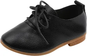 Boys British Style Lce Up Saddle Shoes Toddler Kids Casual School Uniform Formal Casual Oxfords Flat for Wedding