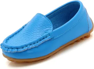 Boys Girls Loafers Soft Slip On Oxford Dress Flats Kids Toddler Casual Boat Shoes School Uniform Moccasin Walking Shoes