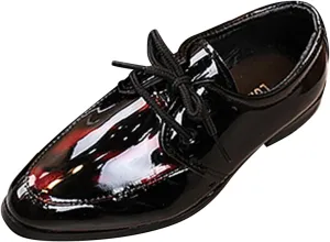 Boys Lace-up Formal Dress Shoes Wedding Footwear School niform Shoes Comfort Loafer Flat xford Dress Shoes