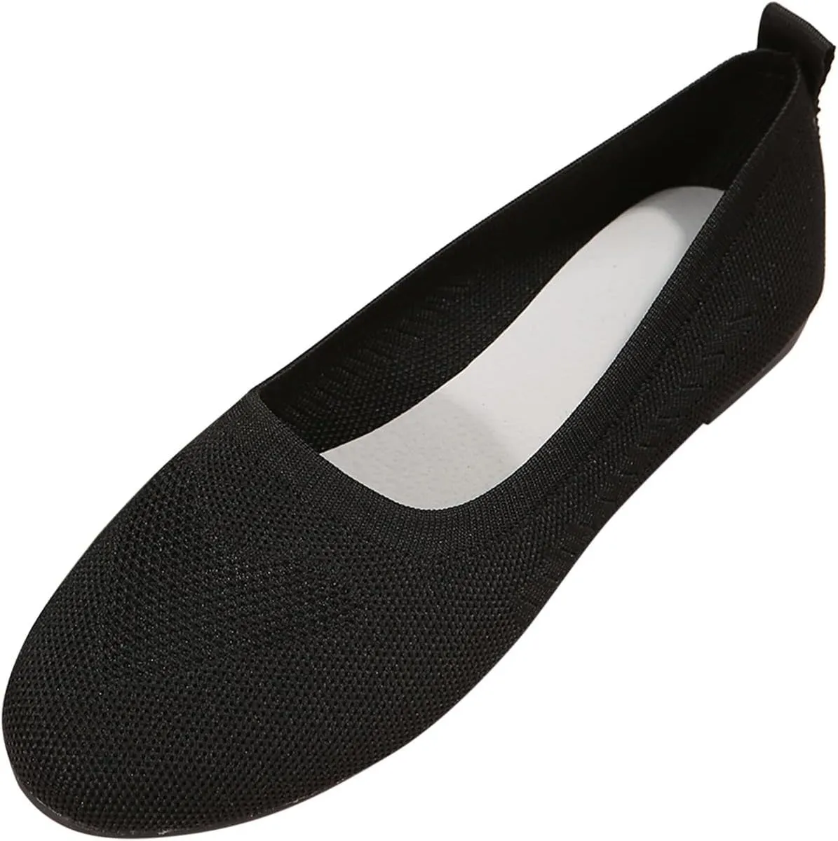 Casual Shoes Flat Women's Dress Flat Ballet Low Comfort Soft Flats for Women Pointed Toe Knit Ballet Ladies Fashion Solid Flats