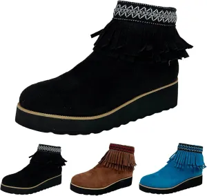 Cathalem Ankle Boots for Women,2024 New Arch Support Booties Side Zip-up Vintage Leather Damping Shoes Flat Heel Booties