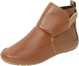 Cathalem Booties for Women 2024,Arch Support Booties Side Zip-up Vintage Leather Damping Shoes Flat Heel Booties