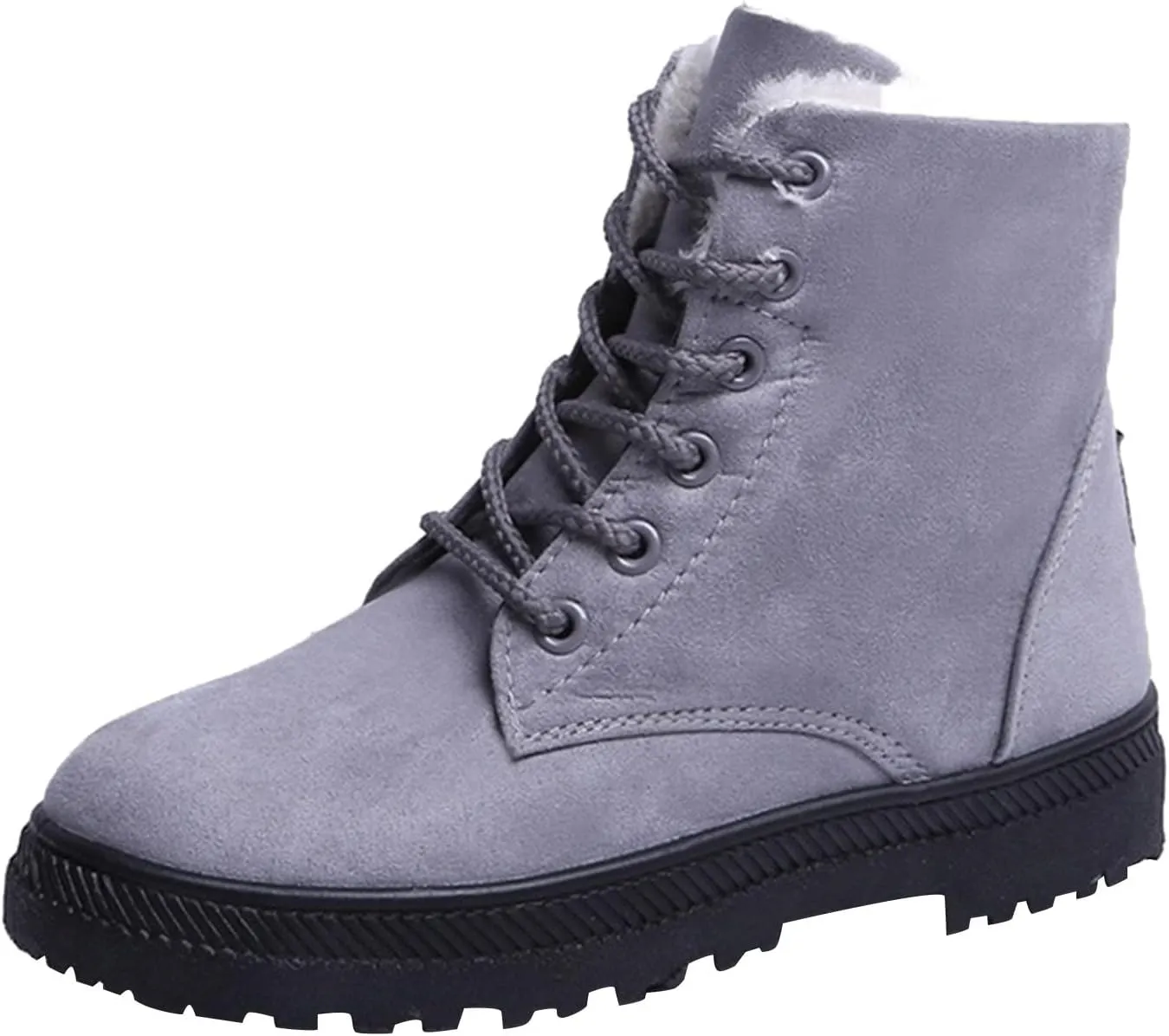 Cathalem Snow Boots for Women Lining Classic Water Resistant Anti-Slip Warm Winter Booties Slip On Short Ankle Boots