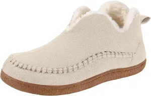 Cathalem Snow Boots for Women Winter Warm Booties Fur Lined Anti-Slip Ankle Boots Outdoor Slip On Booties Comfortable Warm Shoes
