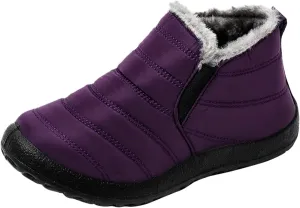 Cathalem Winter Boots for Women 2024, Womens Snow Boots Warm Ankle Bootie Comfortable Slip On Outdoor Fur Lined Winter Shoe