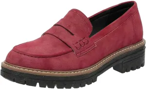 Chunky Loafers Women Wide Slip On Shoes Comfortable Platform Loafers Leather Lug Sole Loafers Casual Penny Loafers