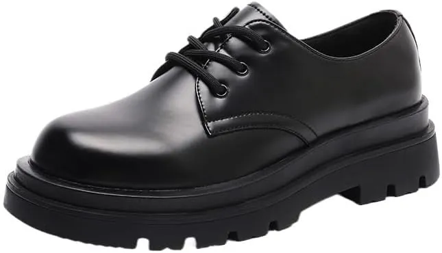Contemporary Men's Elastic Slip-On Derby Shoes - Smooth Calfskin Upper for Quick Business Trips & Meetings