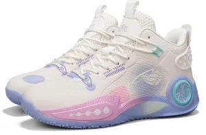 Cool Colored Lace Up Basketball Shoes for Men Women, Comfortable Backpack Hiking Shoes