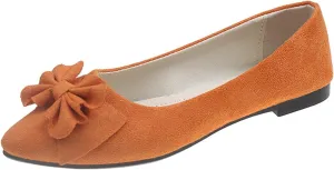 CRNTCEM Women's Pointed Toe Ballet Flats Bow-Knot Comfortable Light Weight Loafers Summer Outdoor Soft Formal Business Wedding Casual Shoes