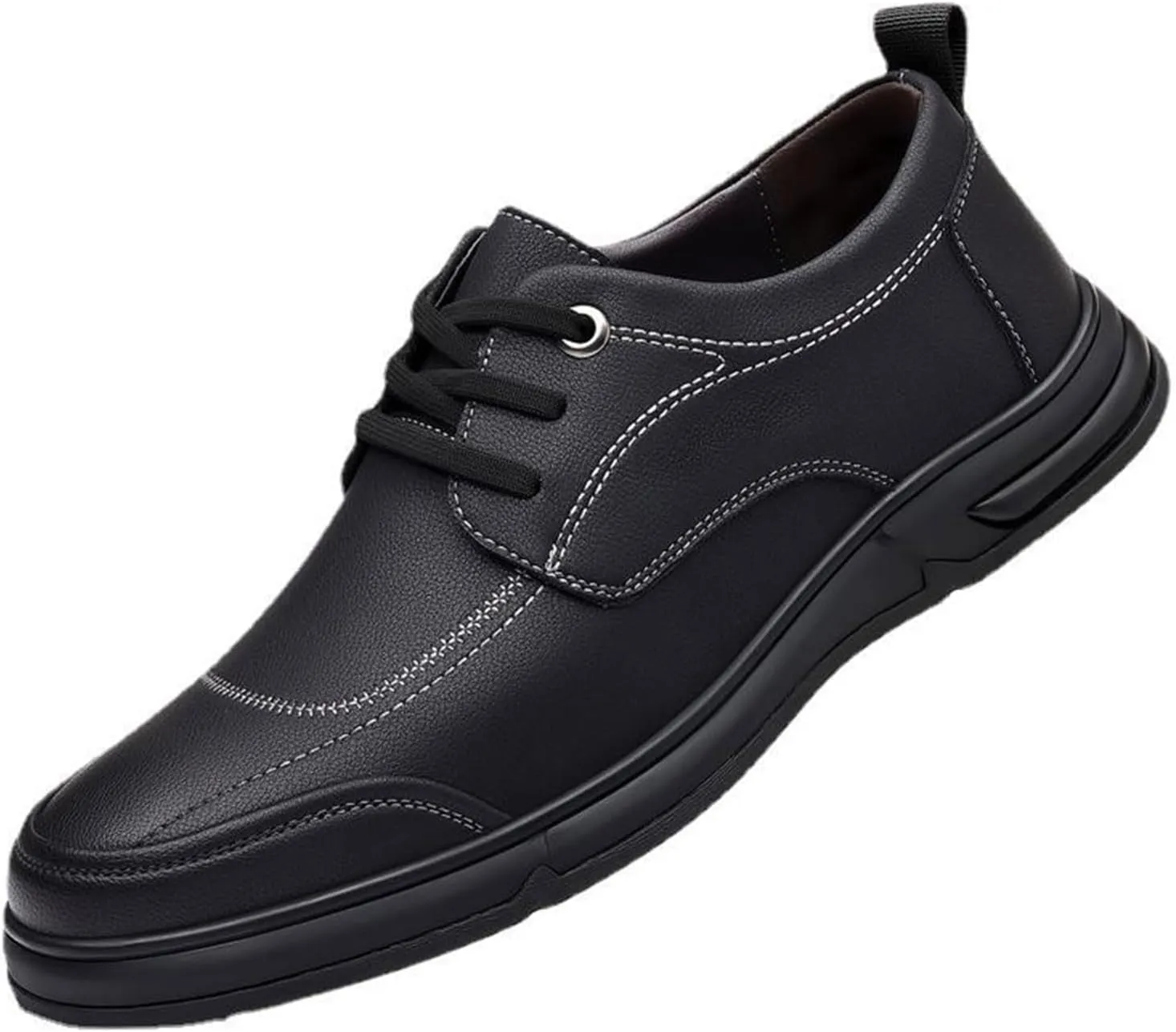 Dress Oxford Shoes for Men Casual Business Oxford Leather Shoes Breathable Casual Tuxedo Leather Shoes