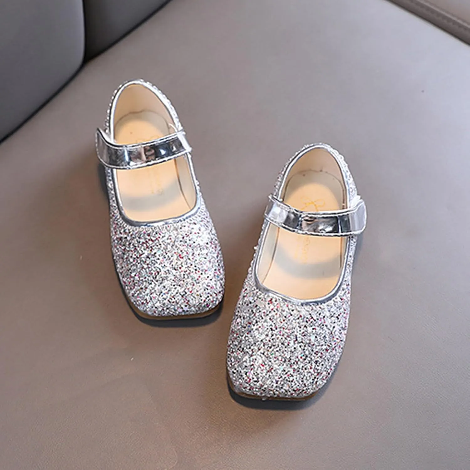 Dress Shoes for Toddler Girls Elegant Leather School Mary Jane Shoes Girls Soft Sole Non Slip Flat Loafers