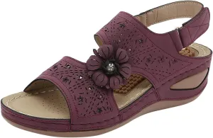 Ergonomic Design Wedge Toe Post Sandals Mitigate Foot Fatigue Comfortable and Functional Shoes Women's Sandals