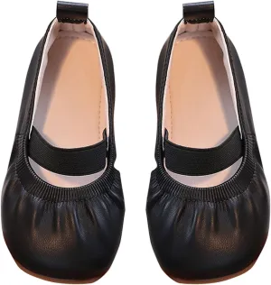 Girl Dress Shoes Toddler Flower Girl Dress Shoes Square Toe Ballet Flats for Party School Toddler Dress Shoes Girl