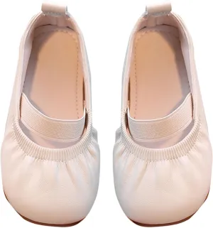 Girl Dress Shoes Toddler Flower Girl Dress Shoes Square Toe Ballet Flats for Party School Wedding Casual Shoes