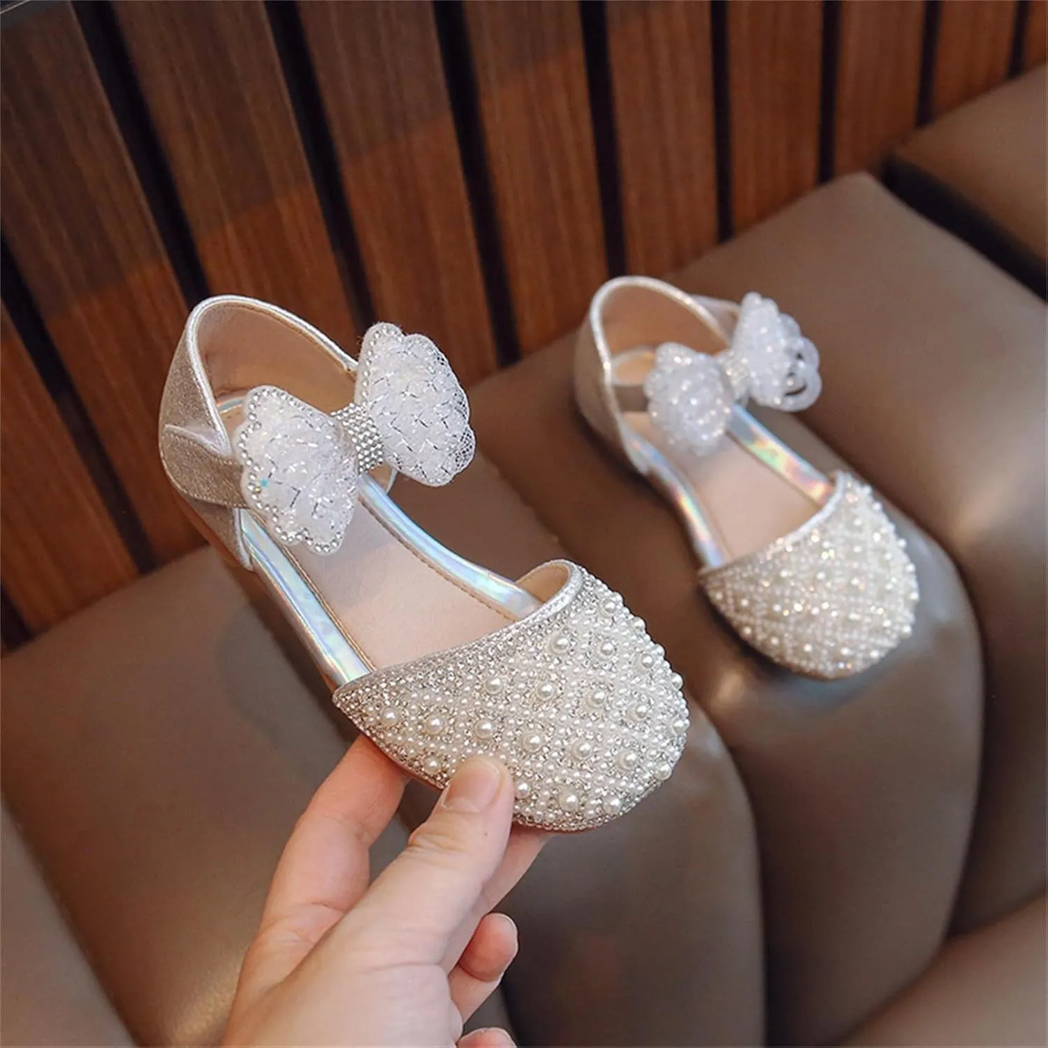 Girls Ballerina Mary Jane Shoes Dress Princess Shoes for Wedding Toddler Little Kid/Big Kid