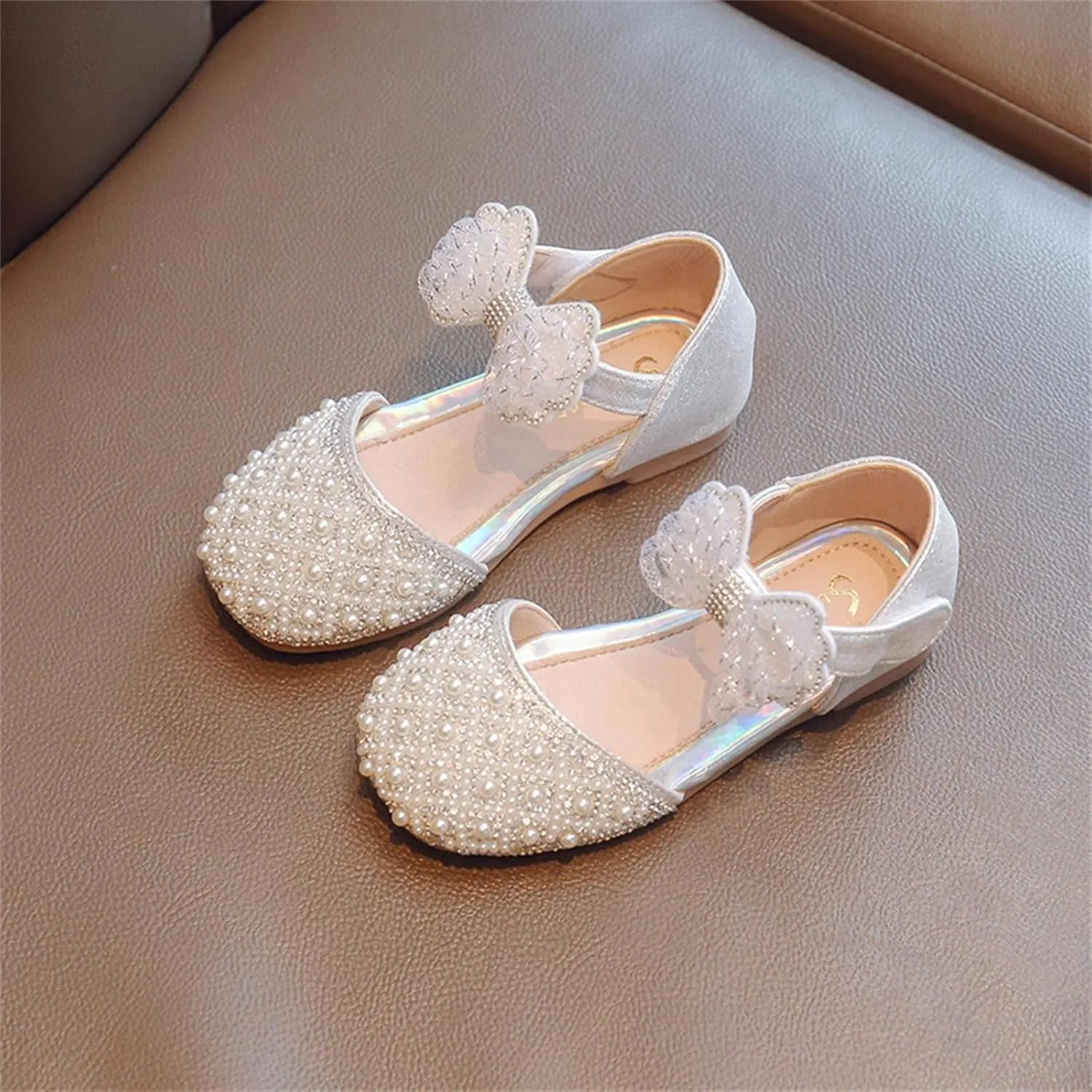 Girls Ballerina Mary Jane Shoes Dress Princess Shoes for Wedding Toddler Little Kid/Big Kid