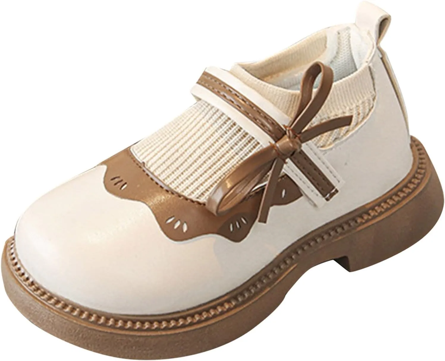 Girls Ballet Flat Dress Shoes Comfortable Non Slip Mary Jane Wedding Party Soft Sole Flower Princess Shoes