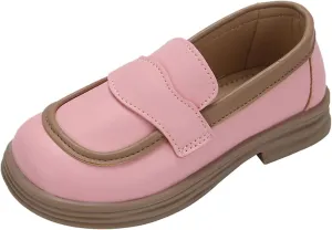Girls Dress Shoes Chunky Loafers for Girl Platform Loafers School Uniform Slip On Shoes Toddler Girls Shoes