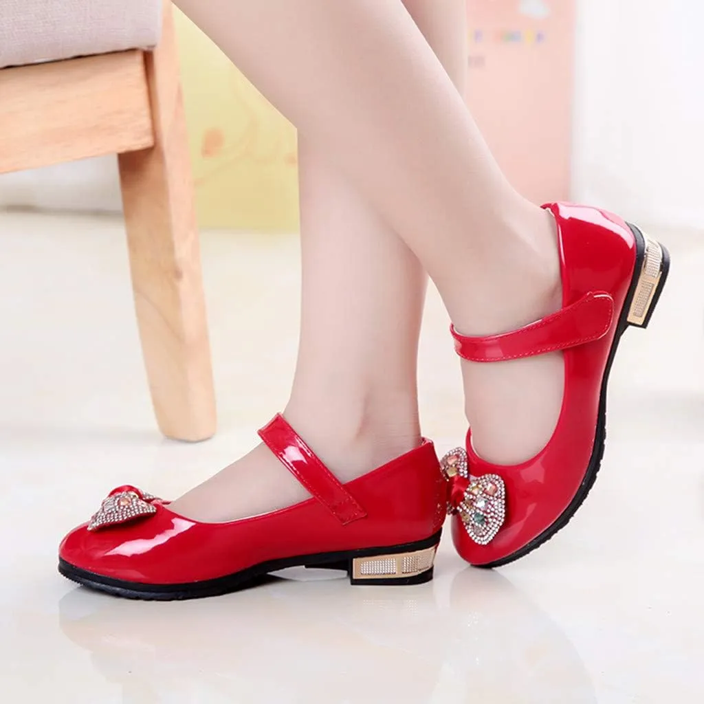 Girls Dress Shoes Mary Jane Shoes for Girls Low Heel Dress Shoes Party Wedding Flat for Little/Big Kids