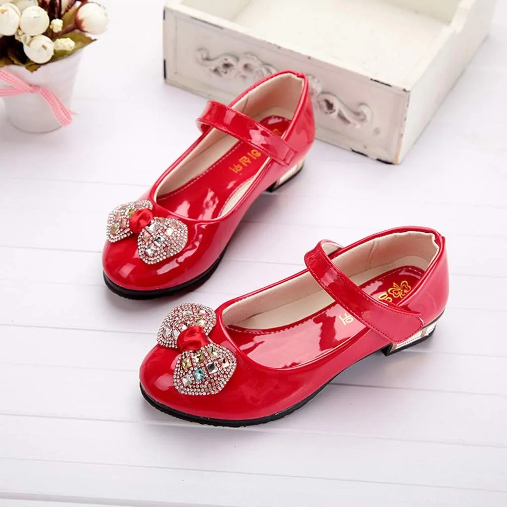 Girls Dress Shoes Mary Jane Shoes for Girls Low Heel Dress Shoes Party Wedding Flat for Little/Big Kids