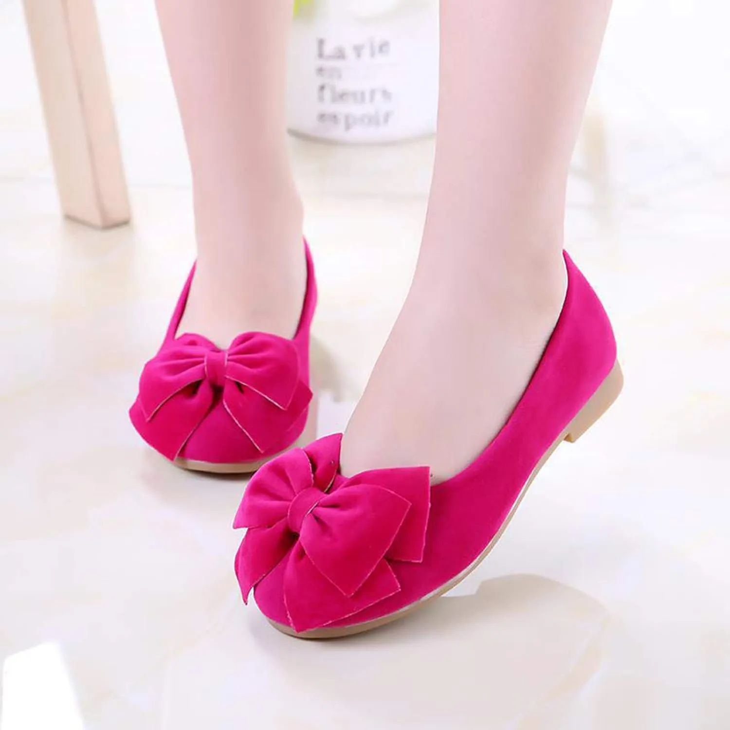 Girls Dress Shoes Toddler Cute Mary Jane Shoes Ballet Flats Flower Girl Shoes for Weeding Casual Walking Shoes