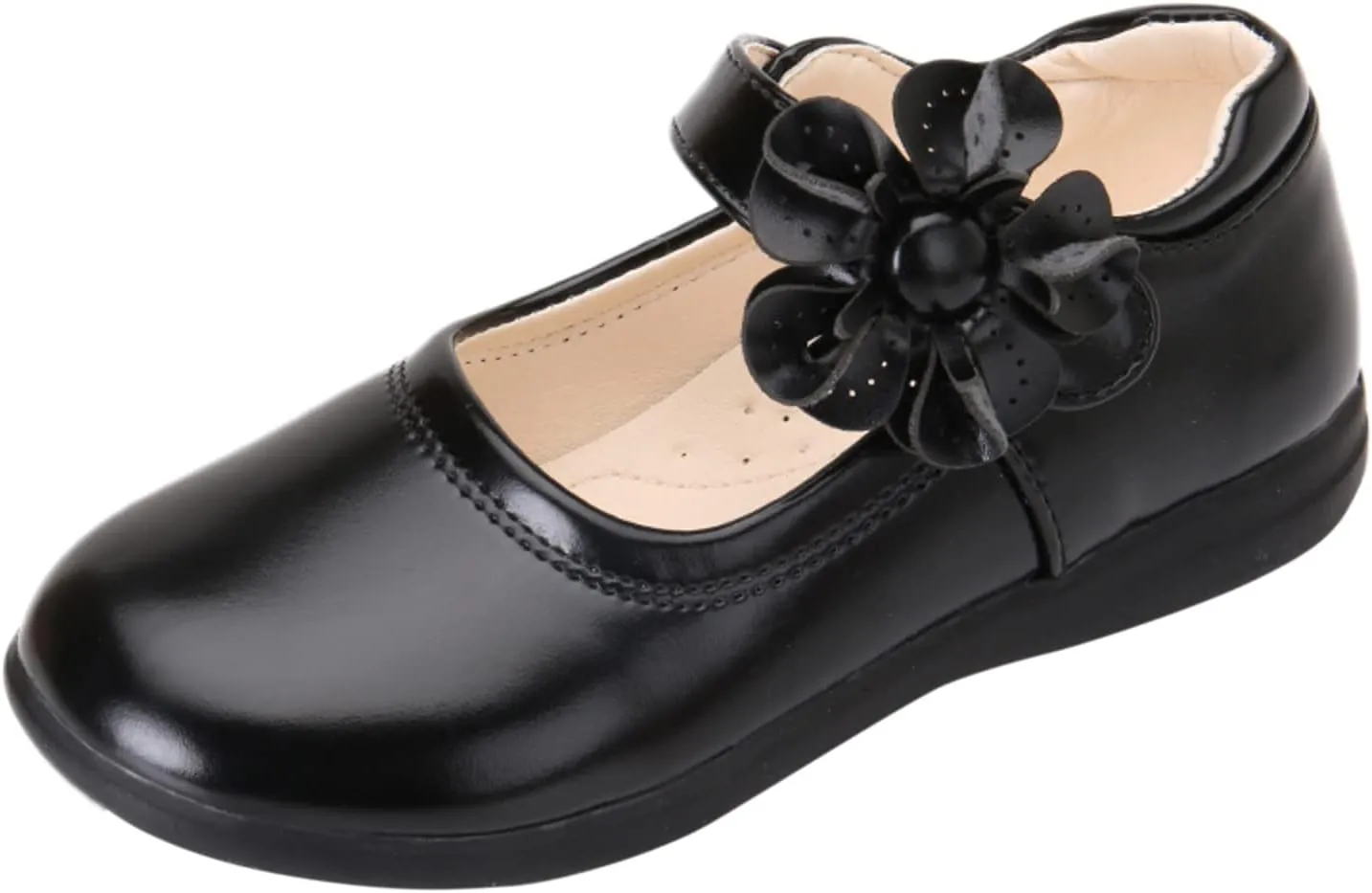 Girls Dress Shoes Toddler Girls School Uniform Shoes Mary Jane Flower Girl Ballet Flats for Princess Dress up Shoes