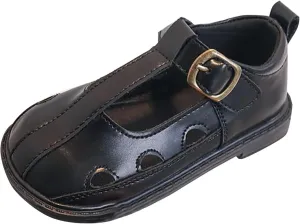 Girls Leather Closed Toe Hollow Sandals Mary Jane Ballet Flat𝘀 Dress Shoes Toddler School Par𝘁y Princess Shoes