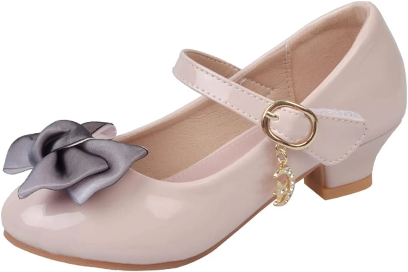 Girls Mary Jane Dress Shoes Bows Flower Girl Wedding School Low Heels Toddler Little Kids Pump Shoes Girl School Shoes